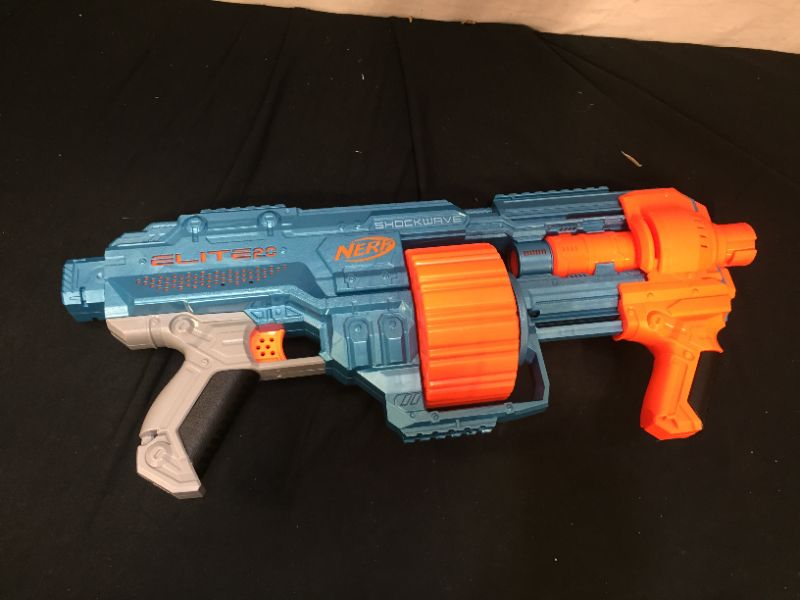 Photo 1 of NERF Elite 2.0 Shockwave RD-15 Blaster***missing foam bullets /darts***