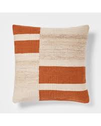 Photo 1 of Oversized Blocked Woven Square Throw Pillow - Threshold™