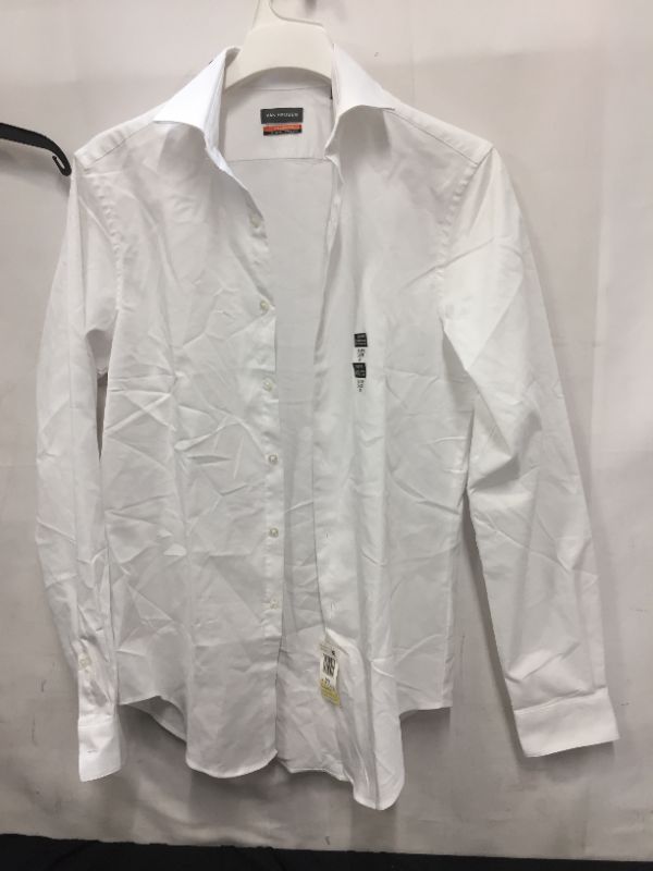 Photo 1 of Van Heusen Men's Dress Shirt Slim Fit Stain Shield Stretch White Size M  34-35.