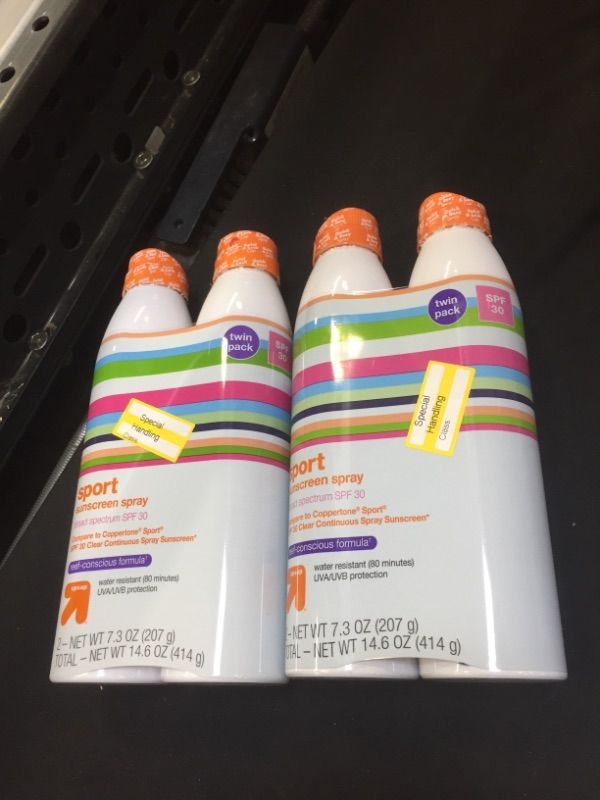 Photo 2 of 2 PACK -Sport Sunscreen Spray Twin Pack - SPF 30 - 14.6oz - up & up™
