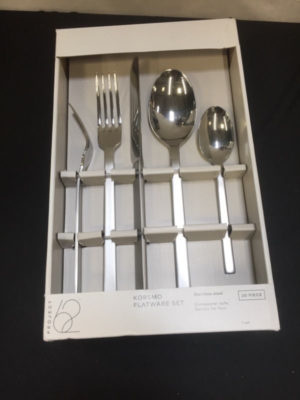 Photo 2 of 20pc Stainless Steel Korsmo Silverware Set - Project 62™
