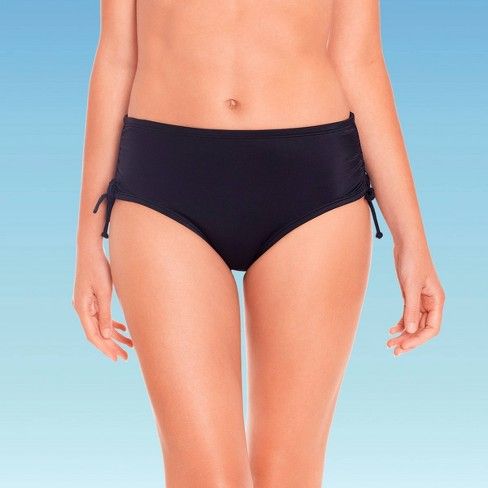 Photo 1 of 
Women's Slimming Control Side-Tie Ruched Bikini Bottom - Beach Betty by Miracle Brands Black M

