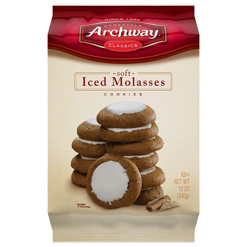 Photo 1 of 12 pack  Archway Archway Iced Molasses Cookies, 12 Ounce 
best by may 22 - 2021