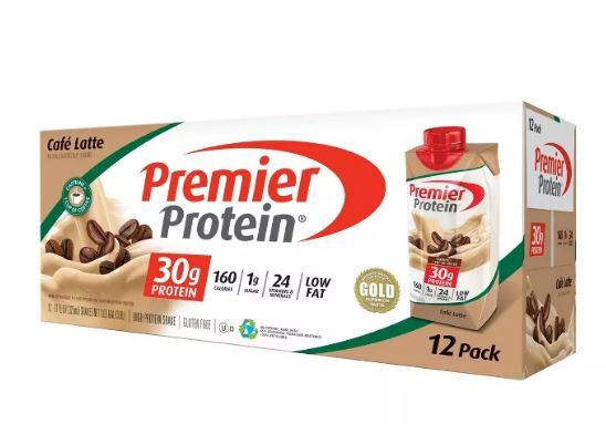 Photo 1 of Premier Protein Shake - Cafe Latte - 12pk/11oz

use by jan -15 -2022
