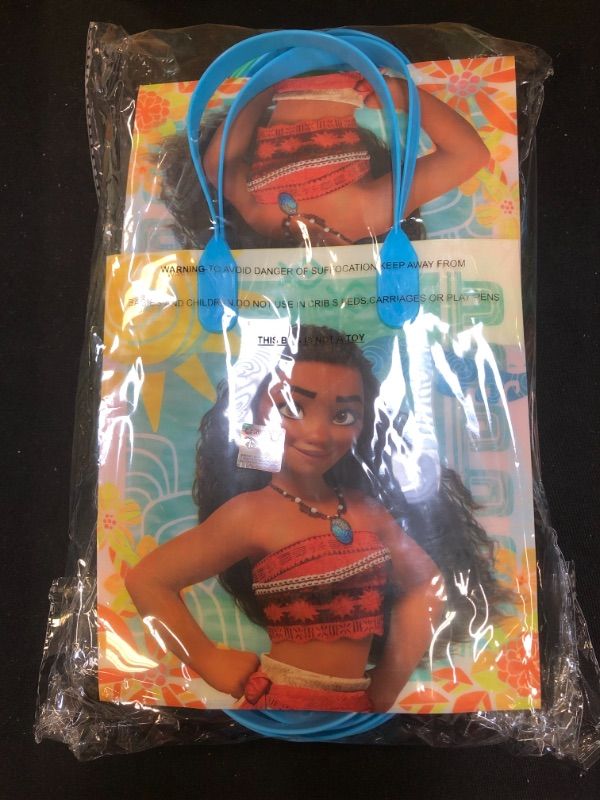 Photo 2 of 12 pieces Moana Maui Disney Birthday Goody Gift Loot Favor Bags Party Supplies
