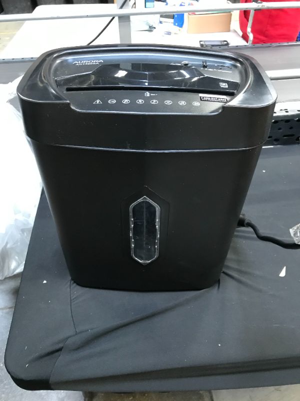 Photo 2 of Aurora AU1210MA Professional Grade High Security 12-Sheet Micro-Cut Paper/ CD and Credit Card/ 60 Minutes Continuous Run Time Shredder
