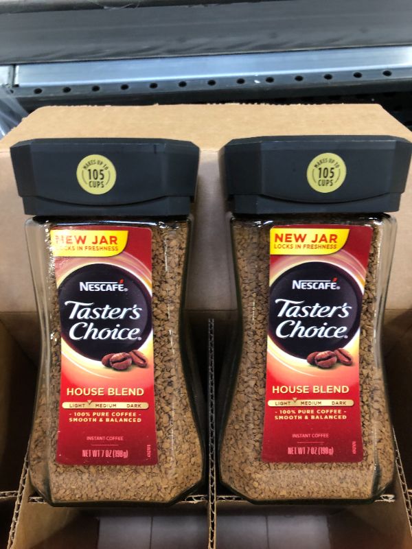 Photo 1 of 2 jars of nescafe house blend coffee 