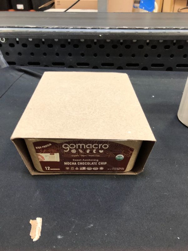 Photo 1 of GoMacro MacroBar Organic Vegan Protein Bars - Mocha Chocolate Chip (2.3 Ounce Bars