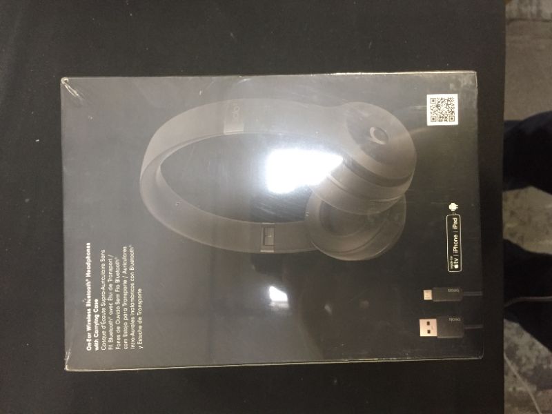 Photo 4 of Beats Solo3 Wireless On-Ear Headphones - Apple W1 Headphone Chip, Class 1 Bluetooth, 40 Hours of Listening Time, Built-in Microphone - Black (Latest Model)
factory sealed 
