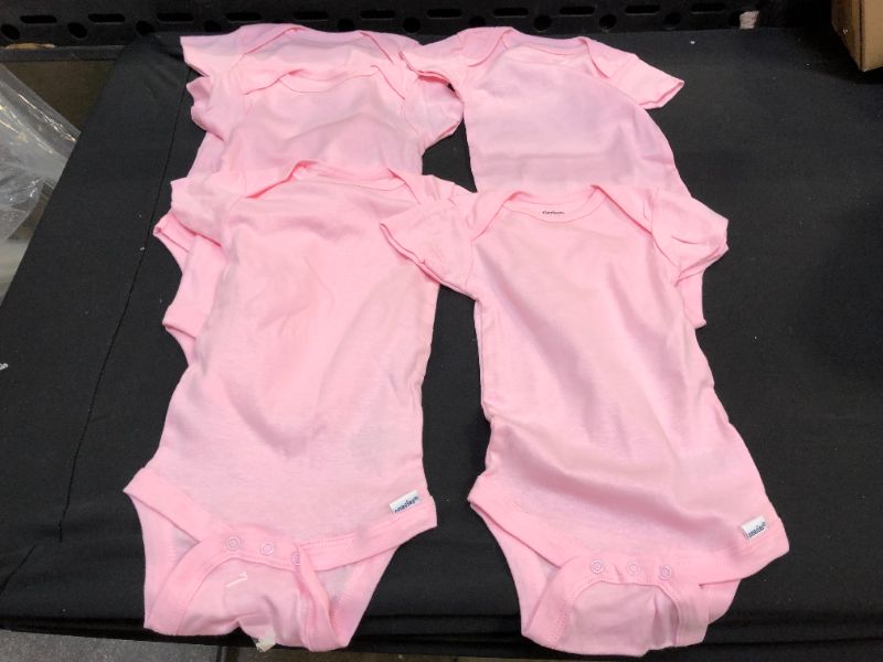 Photo 2 of Gerber Premium Long Sleeve Onesies Bodysuit - Hot Pink-PACK OF 5---SIZE:3-6M