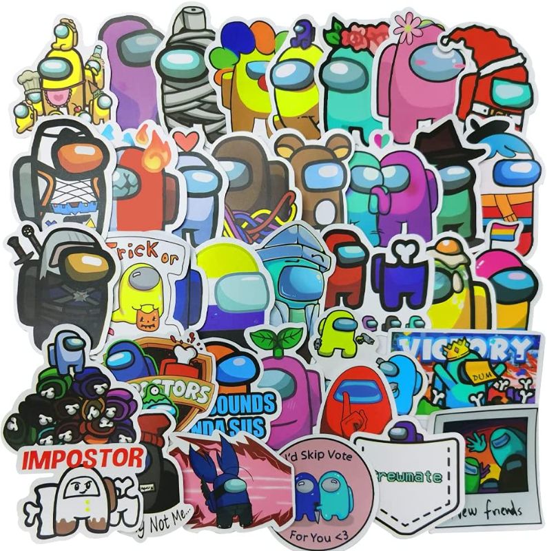 Photo 1 of 3 PACKS OF Among Us Stickers 100 Pcs Graffiti Anime Waterproof Trendy Laptop Stickers, Perfect for Water Bottles Laptop Phone Car Skateboard Travel Suitcase Durable Vinyl
