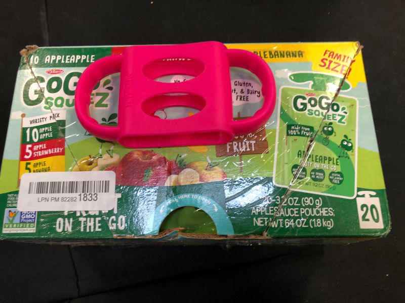 Photo 2 of GoGo squeeZ Fruit on the Go Variety Pack, Apple Apple, Apple Banana, & Apple Strawberry, 3.2 oz. (20 Pouches) - Tasty Kids Applesauce Snacks - Gluten Free Snacks for Kids - Nut & Dairy Free - Vegan Snacks
BEST BY 07/13/2022 &
Dr. Brown's Silicone Bottle H