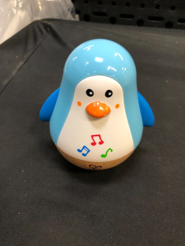 Photo 1 of Hape Penguin Musical Wobbler | Colorful Wobbling Melody Penguin, Roly Poly Toy for Kids 6 Months+, Multicolor, 5'' x 2'' (E0331)
