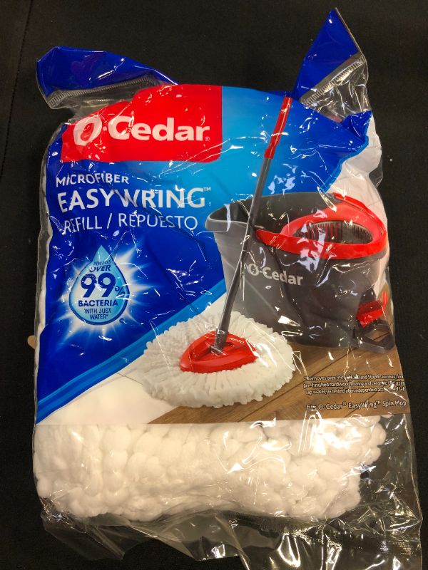 Photo 1 of 2 pack O-Cedar EasyWring 12 in. L Microfiber Mop Refill 1 pk - Case of: 1; Each Pack Qty: 1