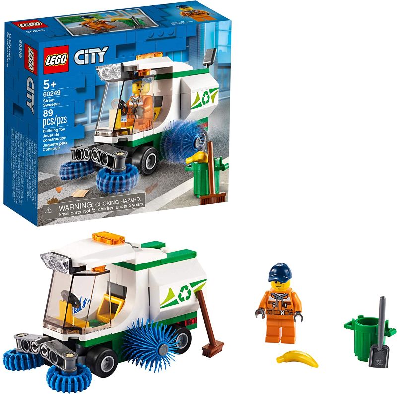 Photo 1 of LEGO City Street Sweeper 60249 Construction Toy, Cool Building Toy for Kids (89 Pieces)
