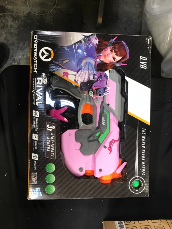 Photo 1 of NERF – Official Rival Overwatch D VA and Foam Balls
