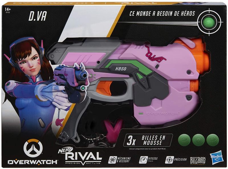 Photo 1 of NERF – Official Rival Overwatch D VA and Foam Balls
