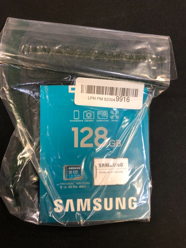 Photo 1 of SAMSUNG EVO Select Micro SD Memory Card + Adapter, 128GB microSDXC 130MB/s Full HD & 4K UHD, UHS-I, U3, A2, V30, Expanded Storage for Phone, Gaming, Tablet, MB-ME128KA/AM
