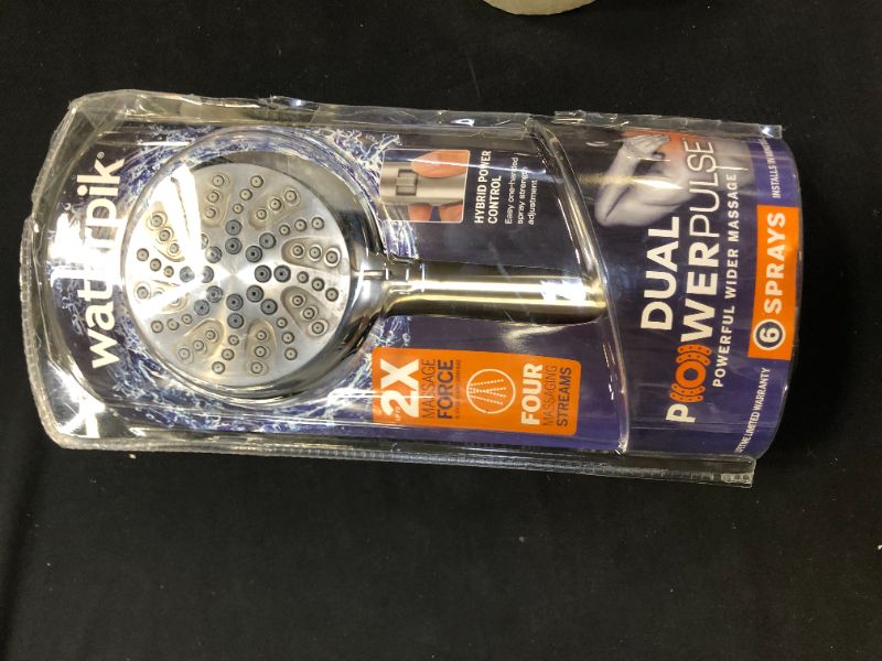Photo 1 of 6-Spray Patterns 4.5 in. Single Wall Mount Adjustable Handheld Shower Head in Brushed Nickel