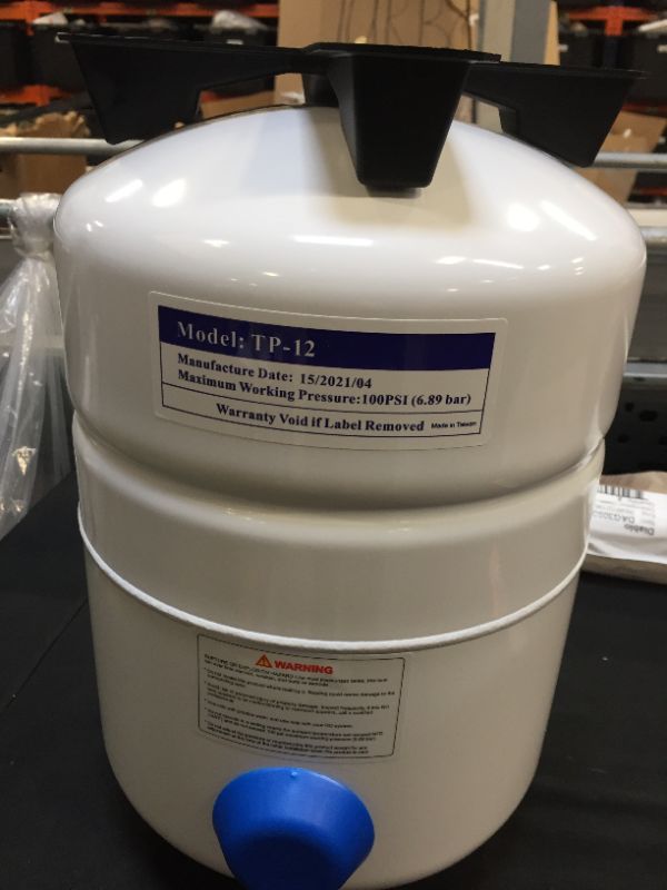 Photo 1 of APEC Water Systems TANK-4 4 Gallon Residential Pre-Pressurized Reverse Osmosis Water Storage Tank,White