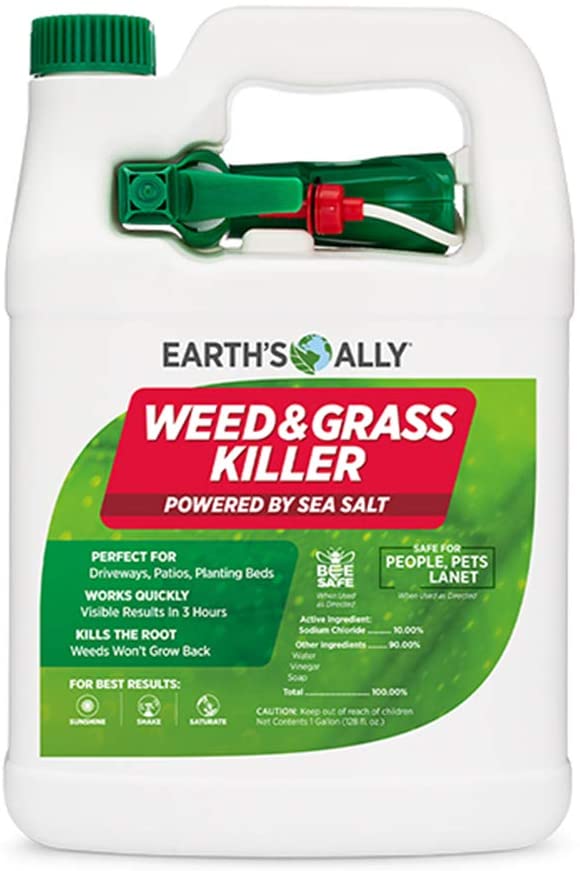 Photo 1 of Earth's Ally Weed and Grass Killer Spray | 1 Gallon Ready-to-Use | Natural Non-Selective Herbicide | Environmentally Safe Weed Killer | Pet Safe | Bee Safe | No Glyphosate

