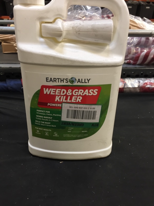 Photo 2 of Earth's Ally Weed and Grass Killer Spray | 1 Gallon Ready-to-Use | Natural Non-Selective Herbicide | Environmentally Safe Weed Killer | Pet Safe | Bee Safe | No Glyphosate
