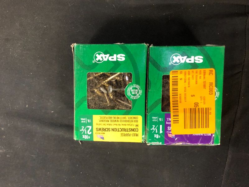 Photo 1 of 2 boxes of screws 