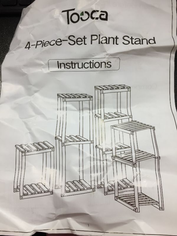 Photo 1 of 4-PIECE-SET PLANT STAND