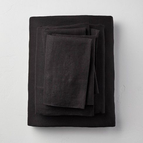 Photo 1 of 100% Washed Linen Solid Sheet Set - Casaluna™
FULL