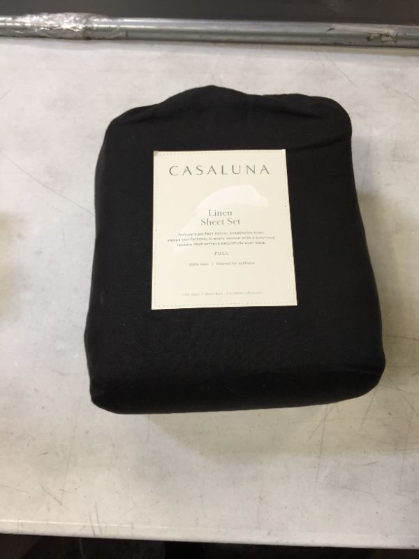 Photo 2 of 100% Washed Linen Solid Sheet Set - Casaluna™
FULL