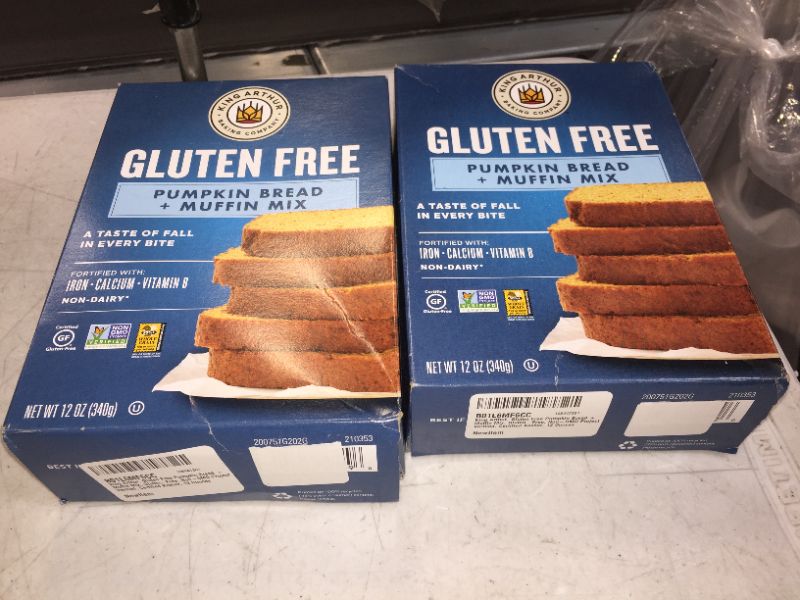 Photo 1 of 2 PACK King Arthur, Gluten Free Pumpkin Bread + Muffin Mix, Gluten-Free, Non-GMO Project Verified, Certified Kosher, 12 Ounces
