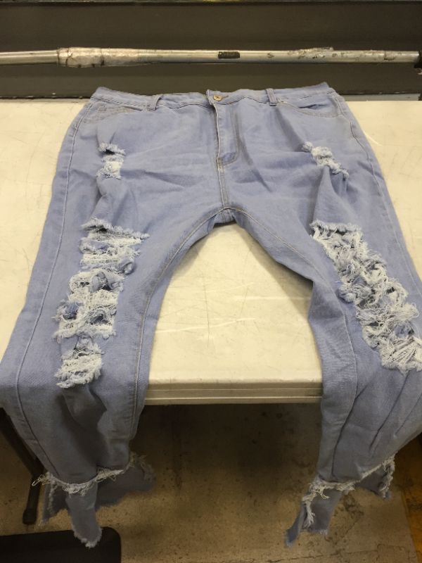 Photo 1 of 2XL WOMENS BELL BOTTOMS JEANS RIPPED 