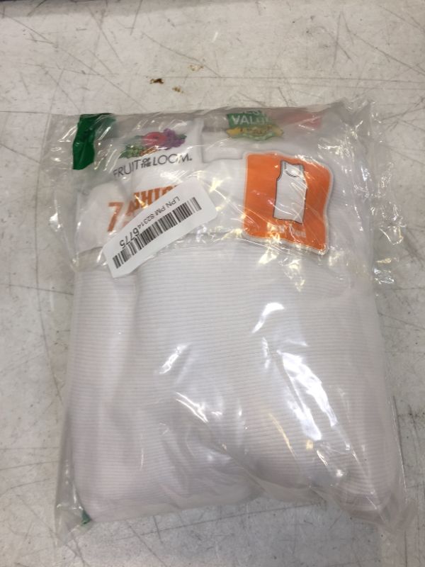 Photo 1 of 7 PACK OF WHITE TANK TOPS SIZE LARGE 