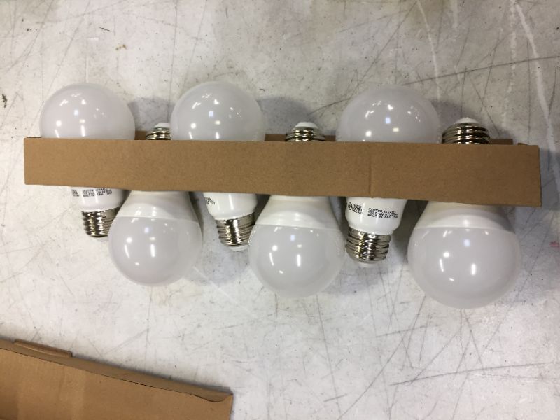 Photo 3 of A19 LED Light Bulbs 60 Watt Equivalent, SANSUN 2700K Warm White, Non-Dimmable, 6-Pack

