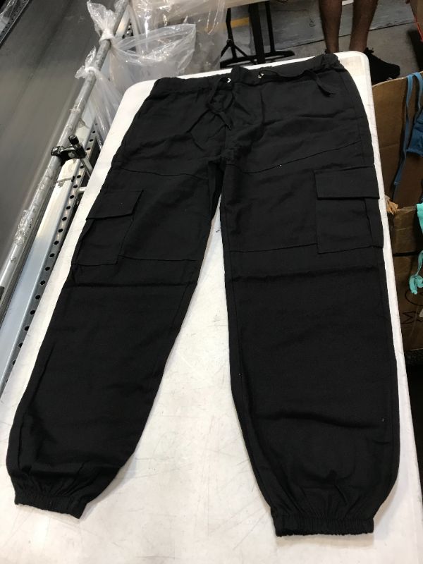 Photo 1 of Black Cargo Joggers Sz XL