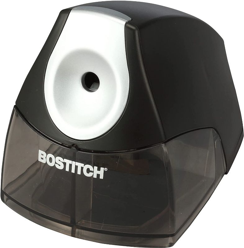 Photo 1 of Bostitch Personal Electric Pencil Sharpener, Powerful Stall-Free Motor, High Capacity Shavings Tray, Black (EPS4-BLACK)
