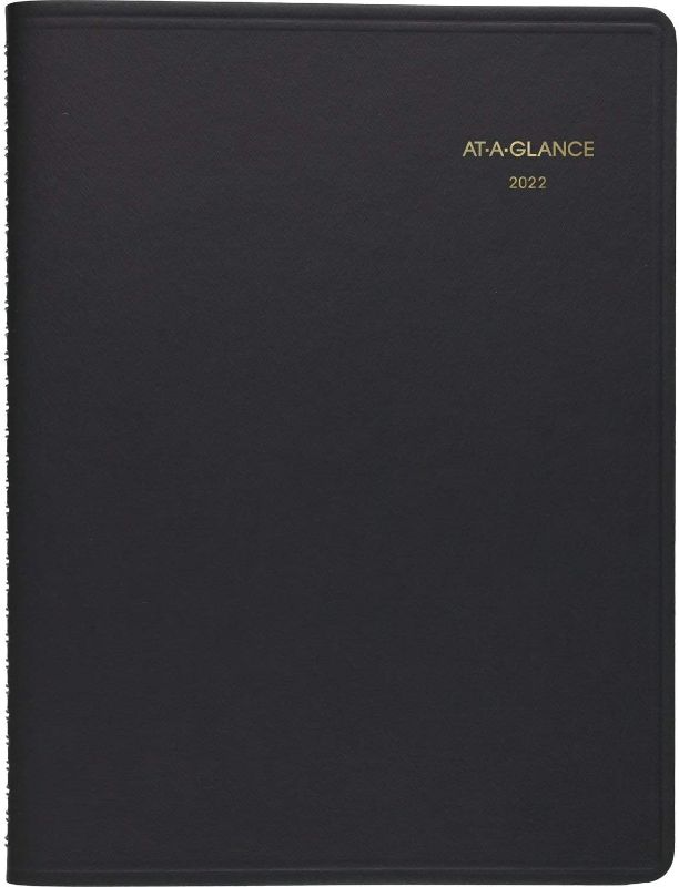 Photo 1 of 2022 Monthly Planner by AT-A-GLANCE, 9" x 11", Large, 15 Months, Black (7026005)
