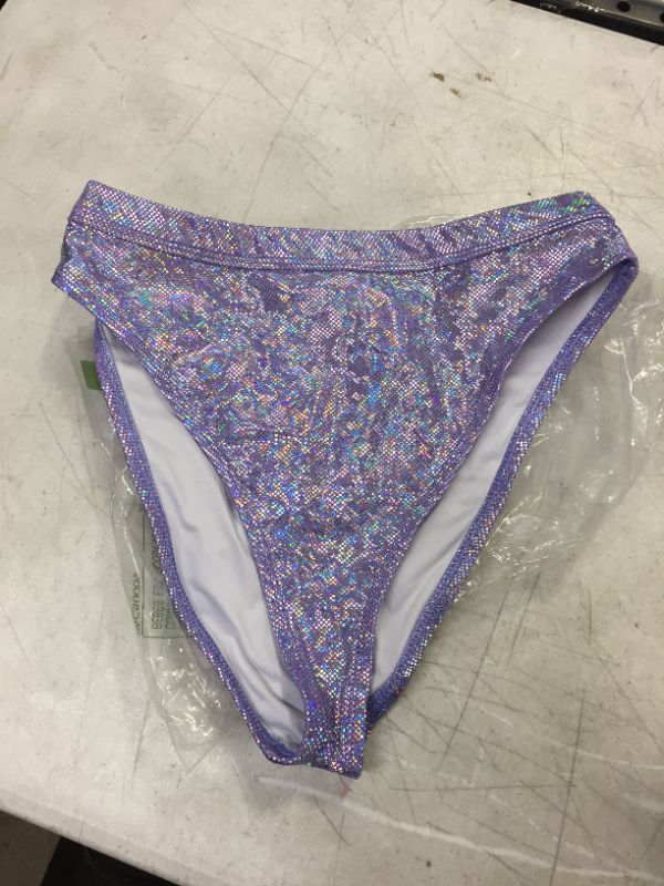 Photo 1 of iHeartraves Underwear piece colored purple and sparkles