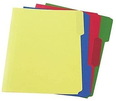 Photo 1 of Heavyweight Poly File Folders, Letter, Assorted, 24