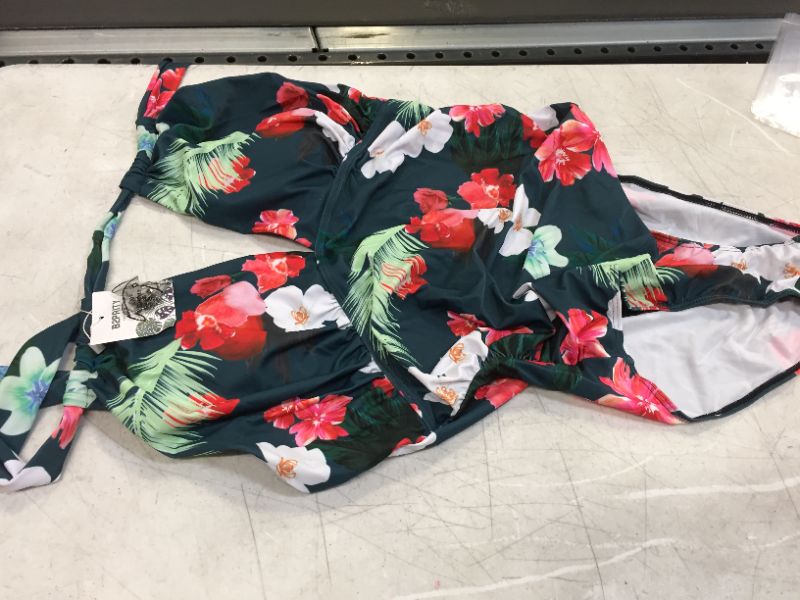 Photo 1 of B2prity Women's One Piece Swimsuits Tummy Control Swimwear Slimming Monokini Bathing Suits for Women Backless V Neck Swimsuit size XL
