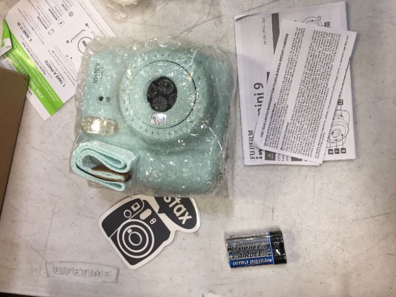 Photo 5 of Fuji Instax Mini 9 Instant Camera ICE Blue w/Case + Fuji Instax Film Value Pack (40 Sheets) for Fujifilm Instax Mini 9 Camera + Accessories, Color Filters, Photo Album, Selfie Lens + More
