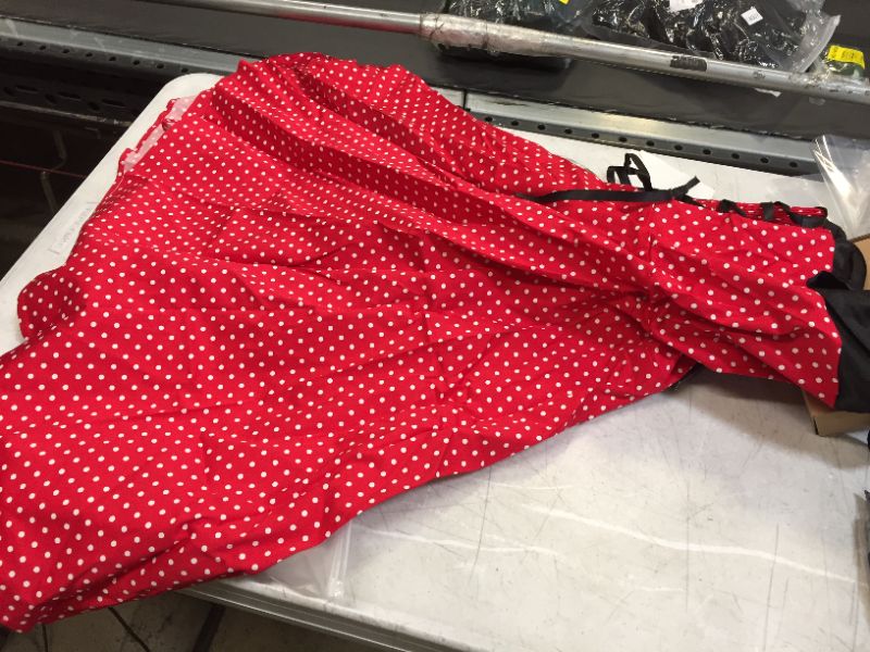 Photo 1 of DressTells Red and white polka dot dress with adjustable corset in mid waist size XS