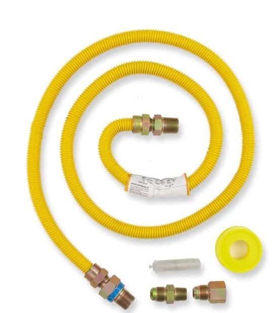 Photo 1 of 5 ft. Gas Dryer Connector Kit
