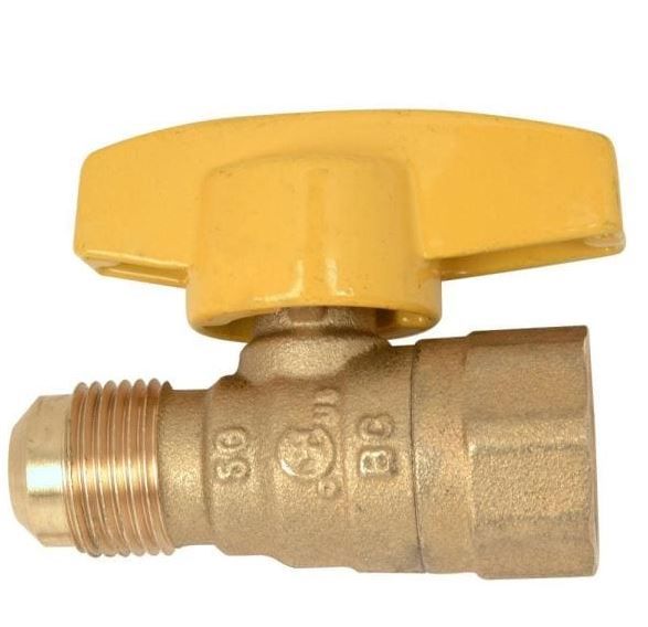 Photo 1 of 1/2 in. OD Flare x 1/2 in. FIP Gas Ball Valve
