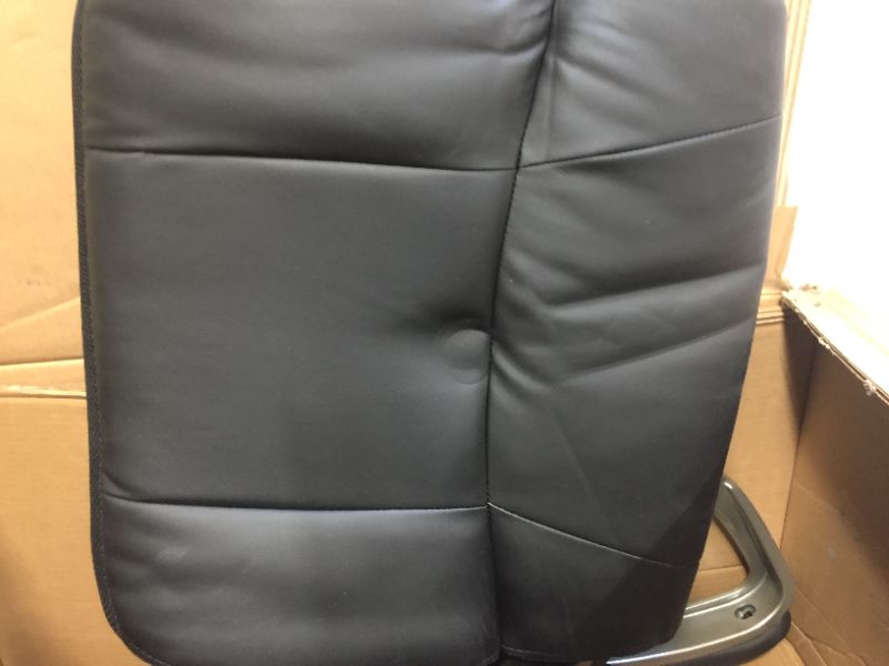 Photo 2 of Flash Furniture Capacity Black Leather Executive Swivel Chair, Loop Arms