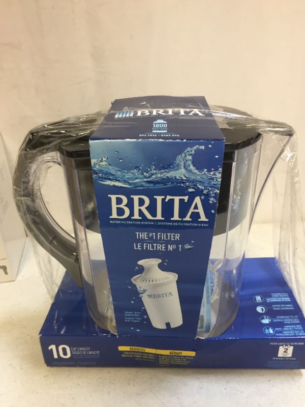 Photo 2 of Brita 10-Cup Grand Water Filter Pitcher - Black