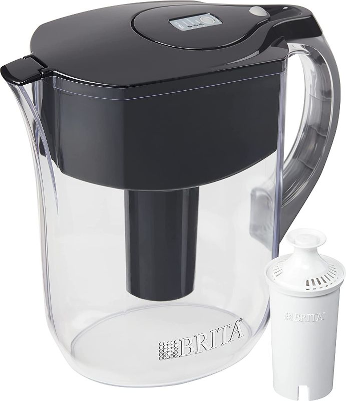 Photo 1 of Brita 10-Cup Grand Water Filter Pitcher - Black