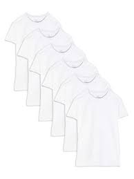Photo 1 of Fruit of The Loom Men's 6-Pack Crew Neck T-Shirts, Size: Large, White