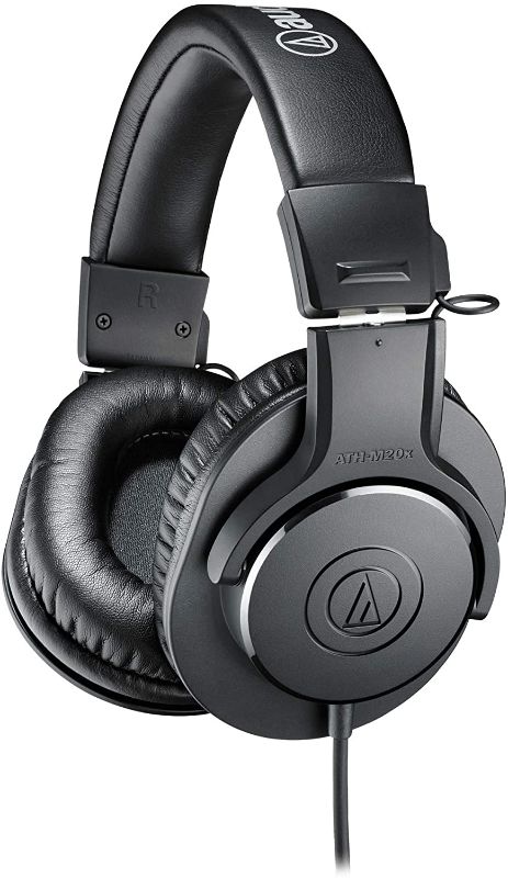 Photo 1 of Audio-Technica ATH-M20X Professional Studio Monitor Headphones, Black
