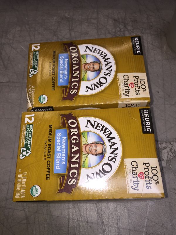 Photo 2 of 2 PACK Newman's Own Organics Special Blend Medium Roast Coffee K-Cup, 12 ct 10/30/2022